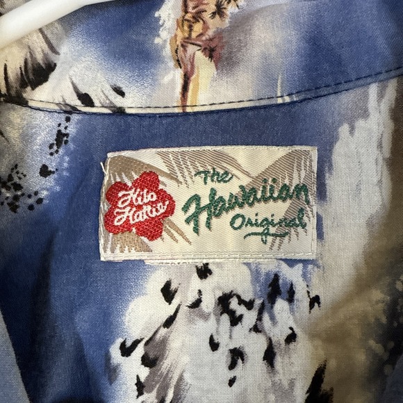 Vintage Hilo Hattie Vneck Button Down Hawaiian Original Womans Blouse Size Mediu - Picture 5 of 11